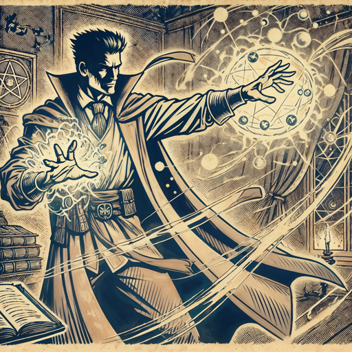 Magic casting illustration