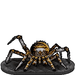 A Giant Spider descending from its web