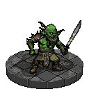 A cackling Goblin warrior
