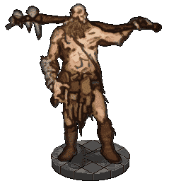 A hulking Hill Giant wielding a massive club