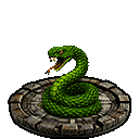 A Jungle Viper coiled and ready to strike